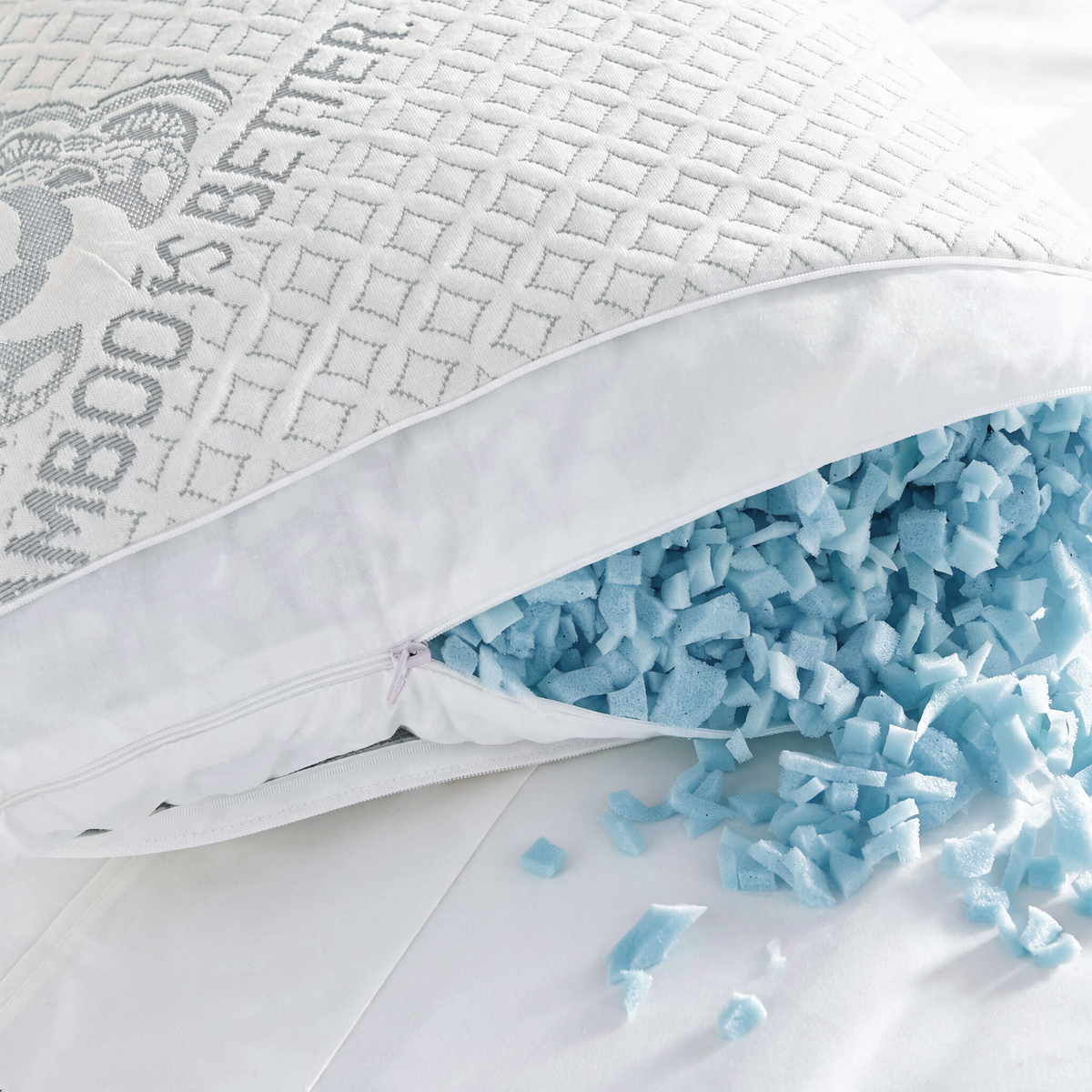 Adjustable Bamboo Cooling Pillow | Bed Pillows - Fabs things
