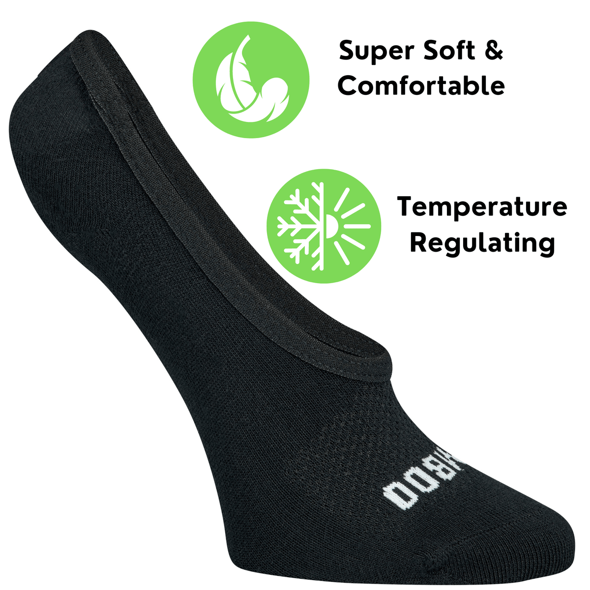 Super Low Cut No Show Bamboo Rayon Socks - 4 Pair - Fabs things