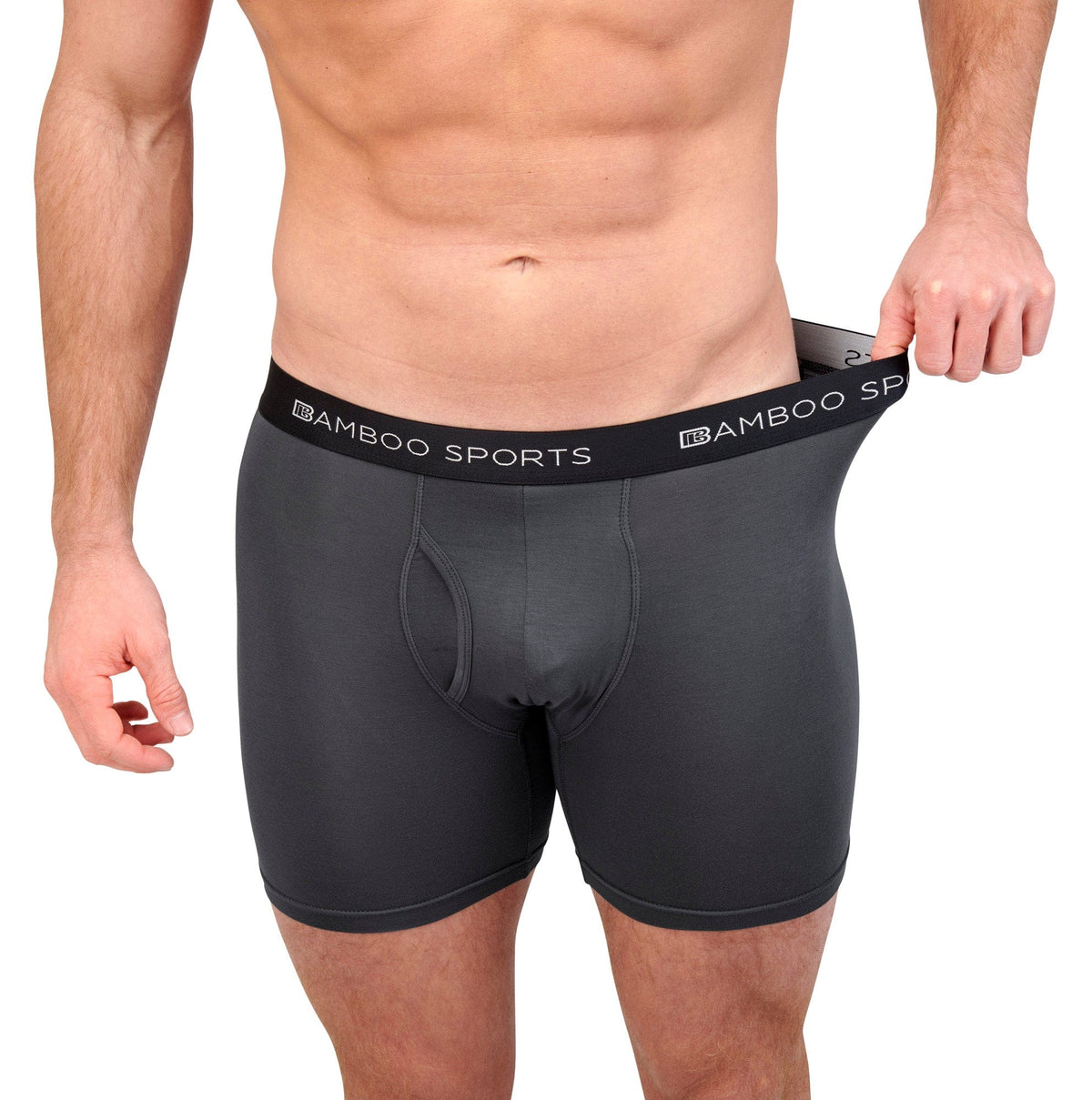 Men's 4" Inseam Bamboo Rayon Boxer Briefs - 4 Pack - Fabs things