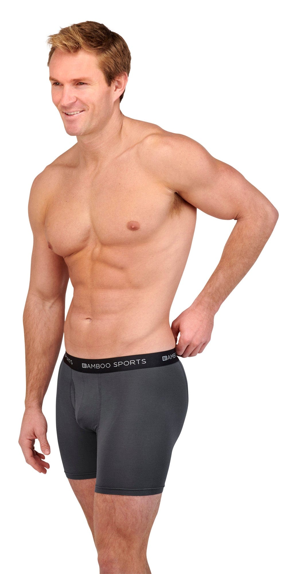 Men's 4" Inseam Bamboo Rayon Boxer Briefs - 4 Pack - Fabs things