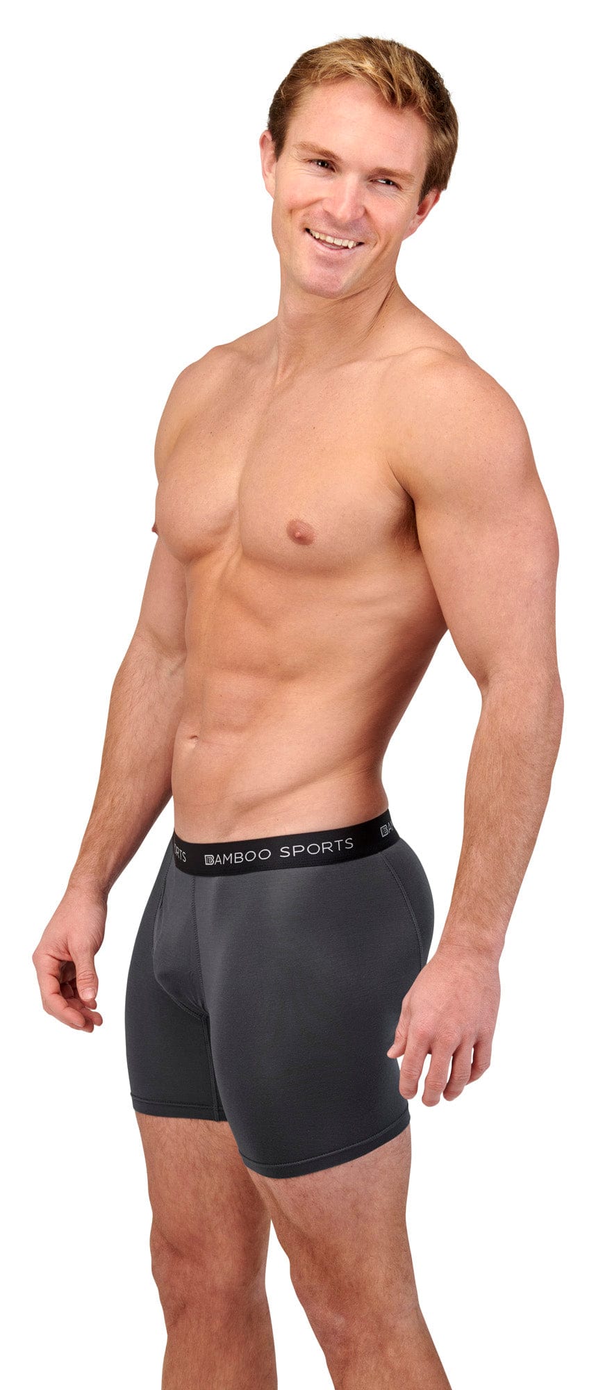 Men's 4" Inseam Bamboo Rayon Boxer Briefs - 4 Pack - Fabs things