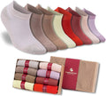 Women’s Bamboo Ankle Socks 8-Pack – Mixed Colors Soft Thin Low-Cut Socks