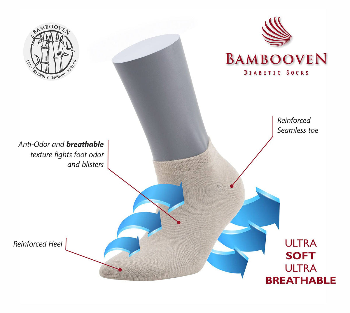 Women’s Bamboo Ankle Socks 8-Pack – Mixed Colors Soft Thin Low-Cut Socks - Fabs things