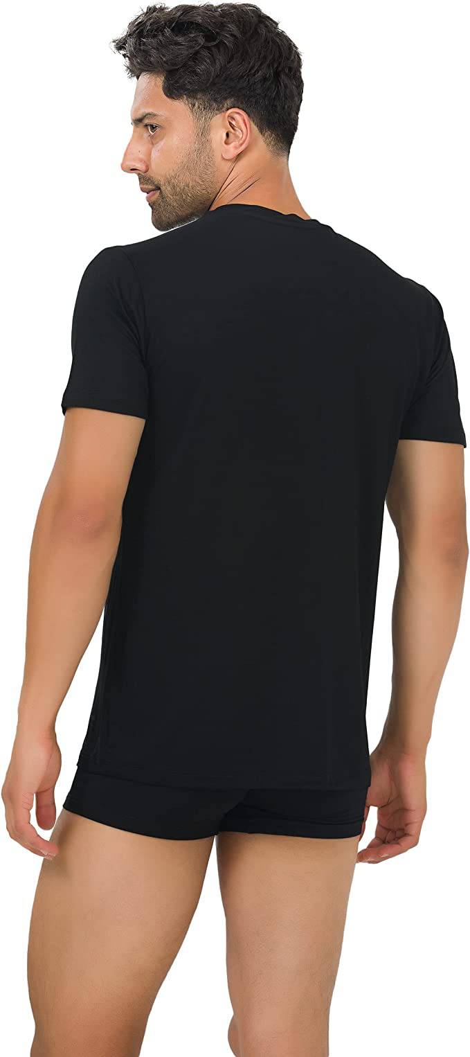 Men’s Bamboo Crew Neck Undershirts 3-Pack - Fabs things