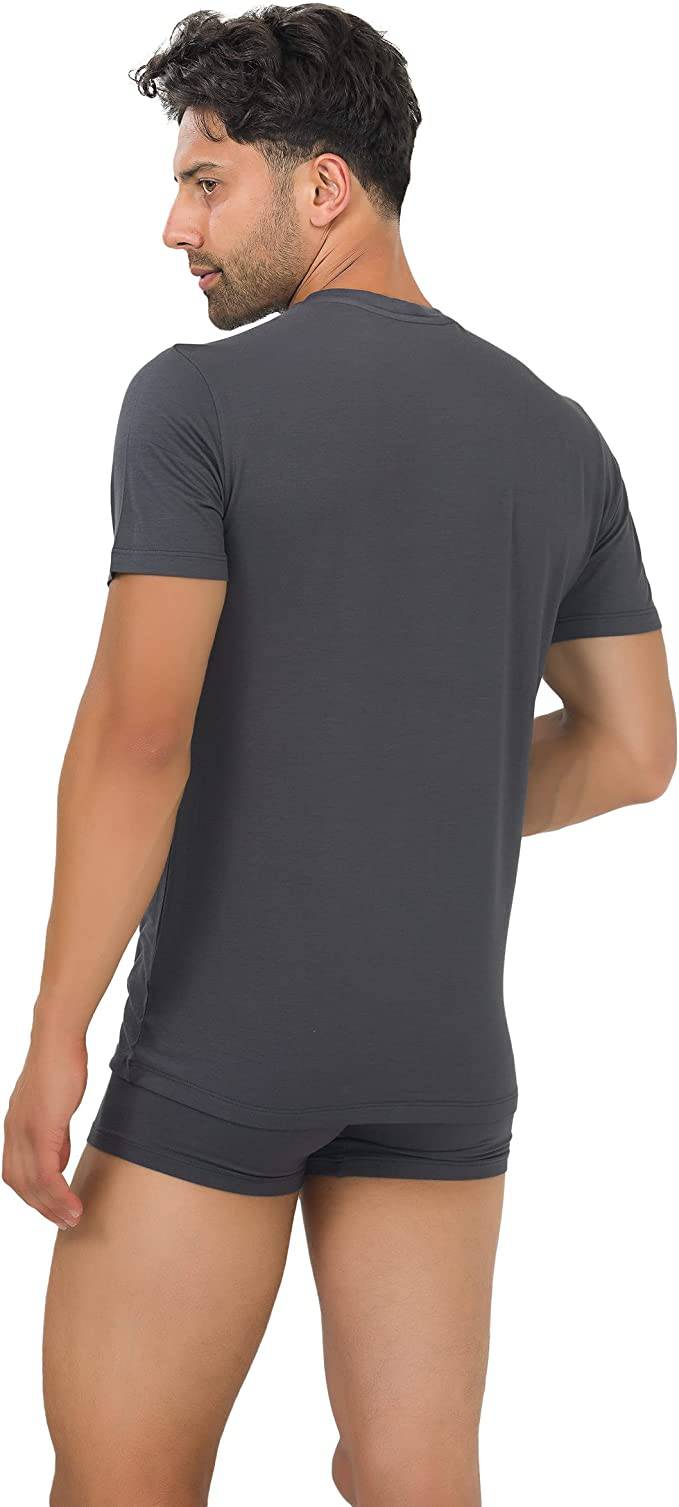 Men’s Bamboo Crew Neck Undershirts 3-Pack - Fabs things