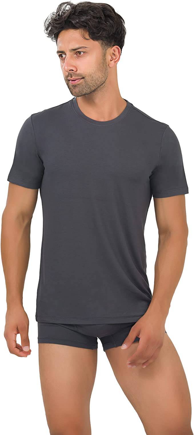 Men’s Bamboo Crew Neck Undershirts 3-Pack - Fabs things