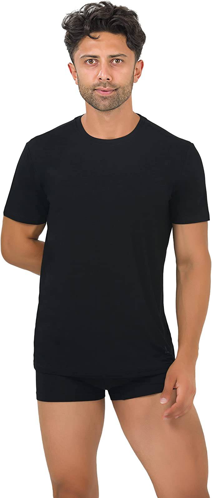 Men’s Bamboo Crew Neck Undershirts 3-Pack - Fabs things