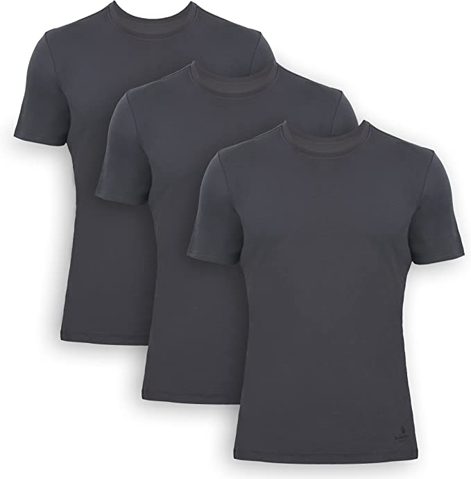 Men’s Bamboo Crew Neck Undershirts 3-Pack - Fabs things