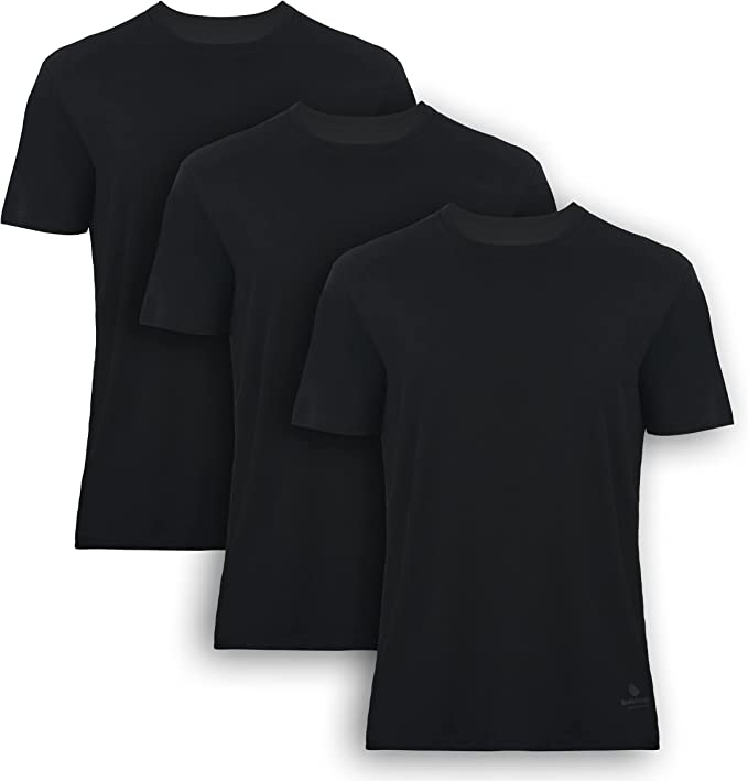 Men’s Bamboo Crew Neck Undershirts 3-Pack - Fabs things