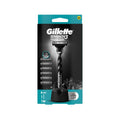 Gillette Mach3 Charcoal Shaving Razor Kit with 6 Replacement Blades - Close Shave, Reduced Irritation, Men's Grooming - Fabs things