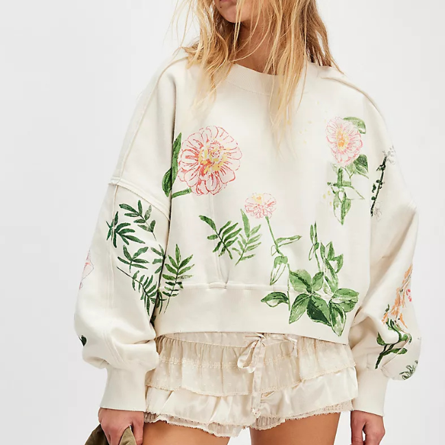 Autumn Winter Women Clothing Printing Loose Casual Top All Matching Hoodie Women - Fabs things
