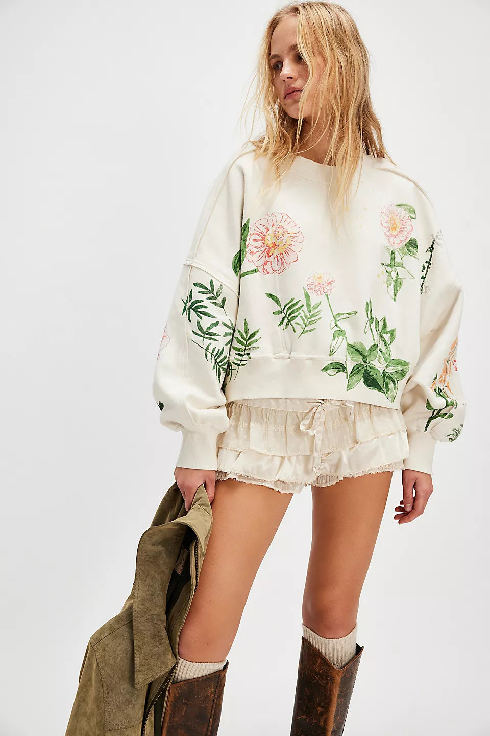 Autumn Winter Women Clothing Printing Loose Casual Top All Matching Hoodie Women - Fabs things