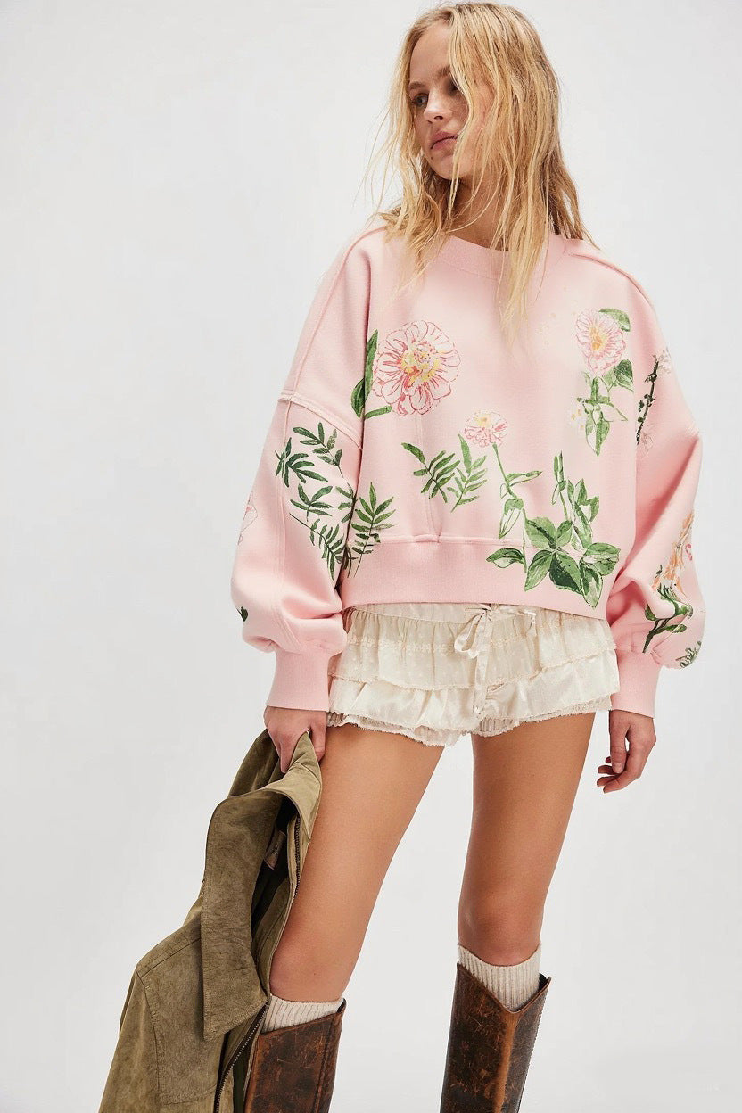 Autumn Winter Women Clothing Printing Loose Casual Top All Matching Hoodie Women - Fabs things