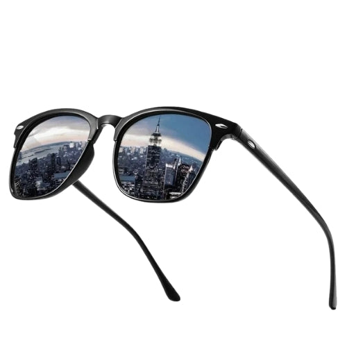 Polarized Vintage Sunglasses for Men – Classic UV400 Outdoor Fashion Glasses with Anti-Reflective Mirror Lenses - Fabs things