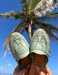 Marbella Huarache Slip-On Teal - Fabs things