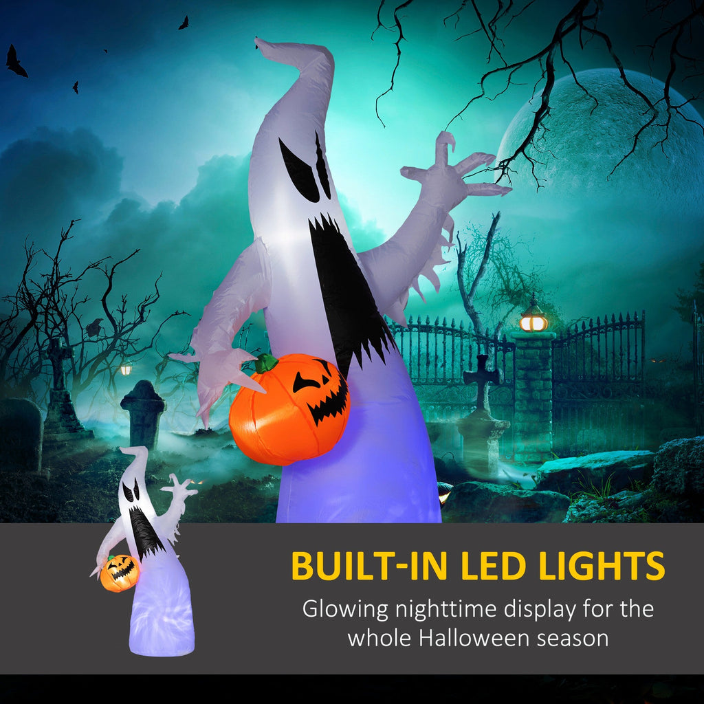 HOMCOM 5.9' Halloween Inflatable Outdoor Decoration Ghost