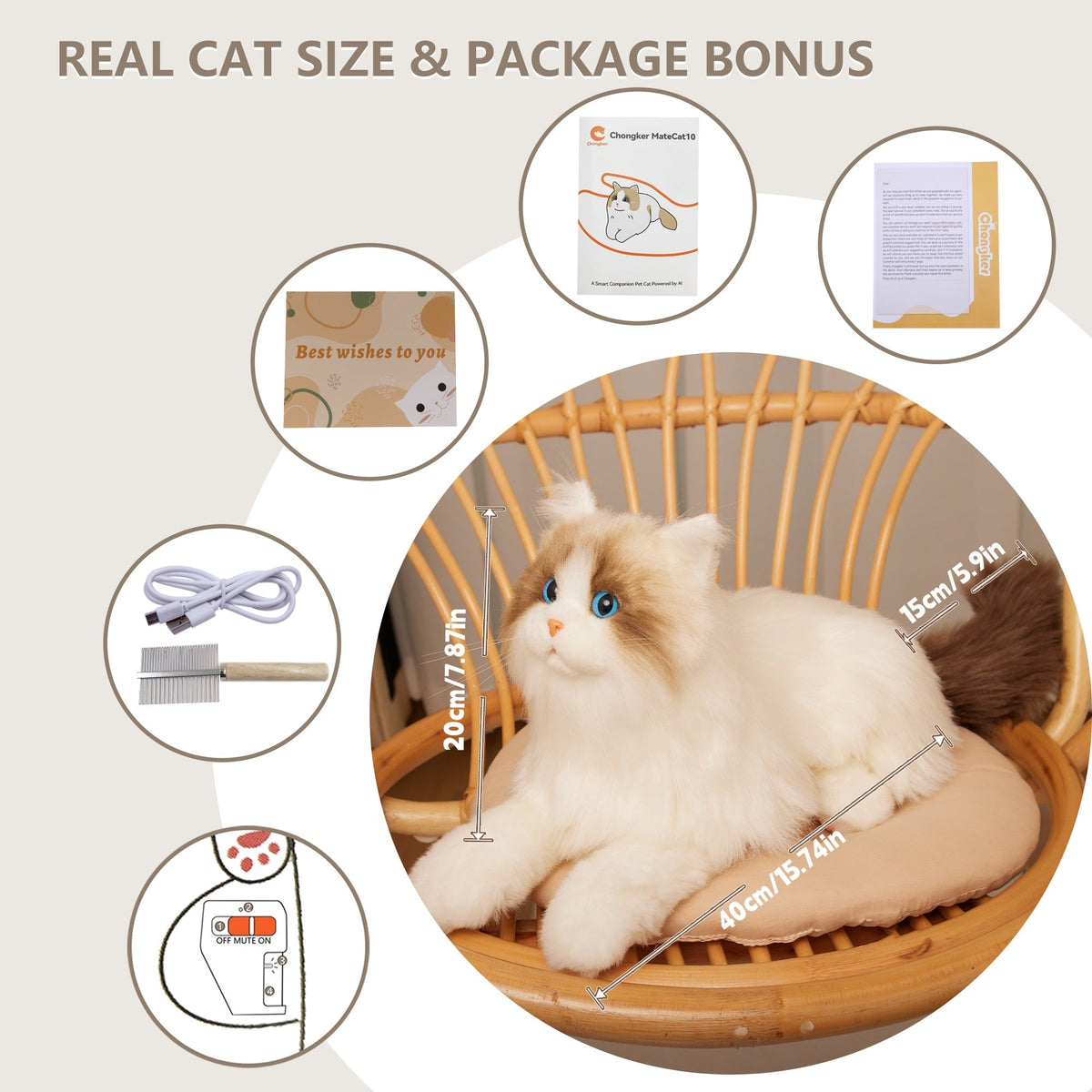 MateCat1.1 Robot Cat – Companion Toy for Sensory Comfort - Fabs things