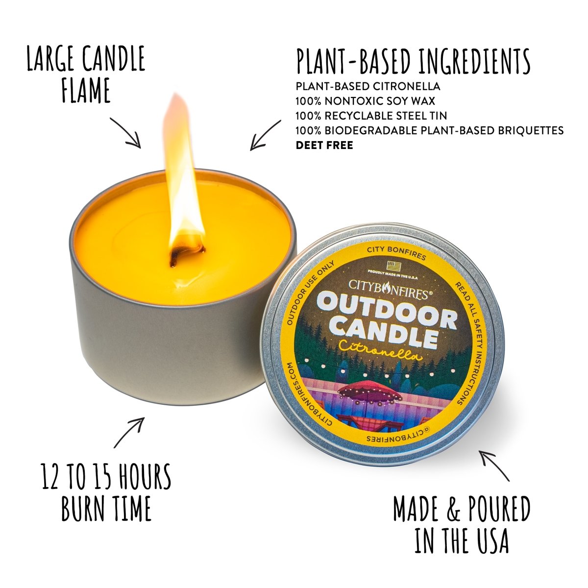 The Outdoor Candle - Citronella - Fabs things