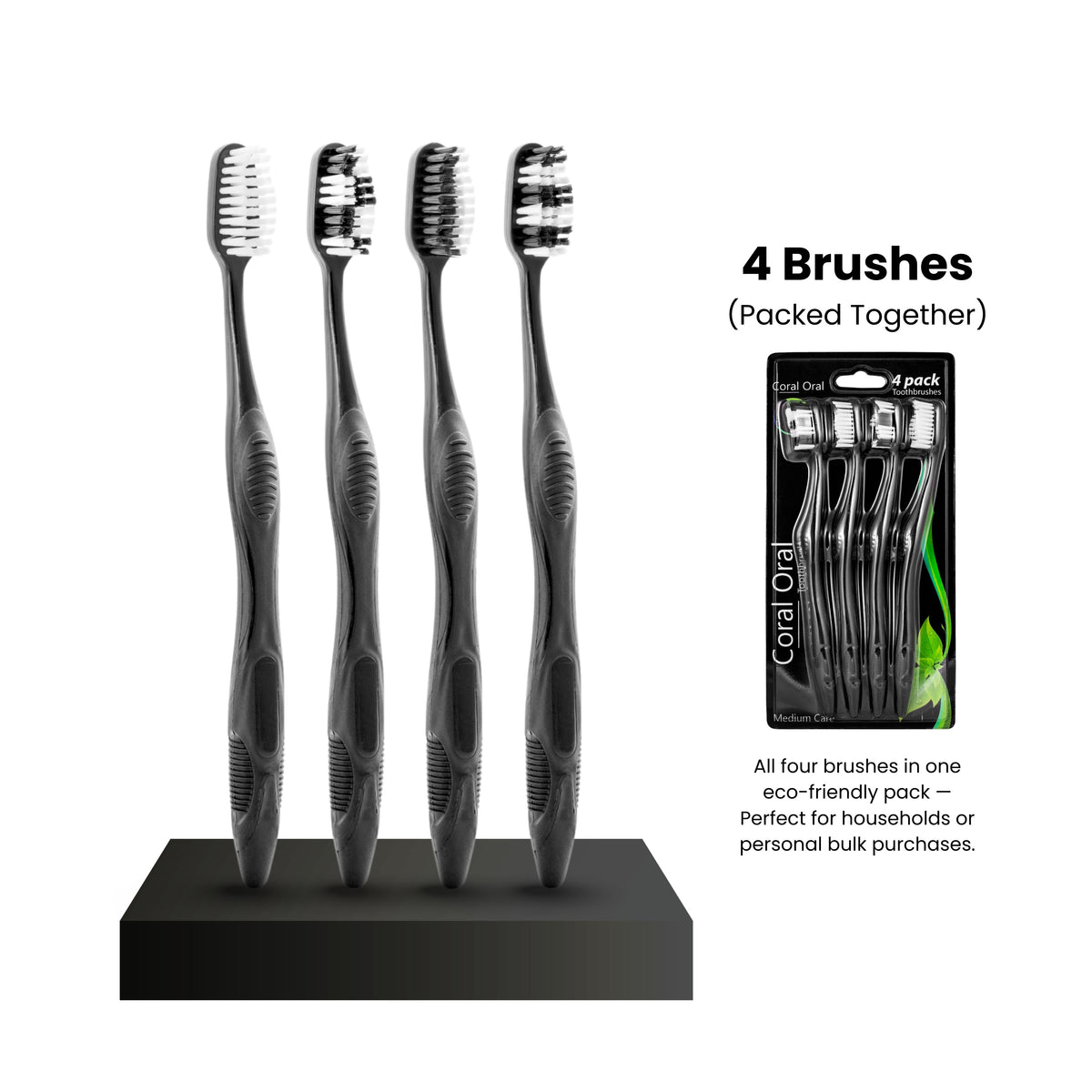 4-Pack Toothbrushes - Fabs things