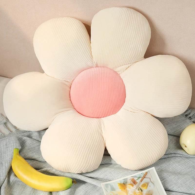35/45cm Stuffed Six Petal Flower Cushion Sunflower Pillow - Fabs things