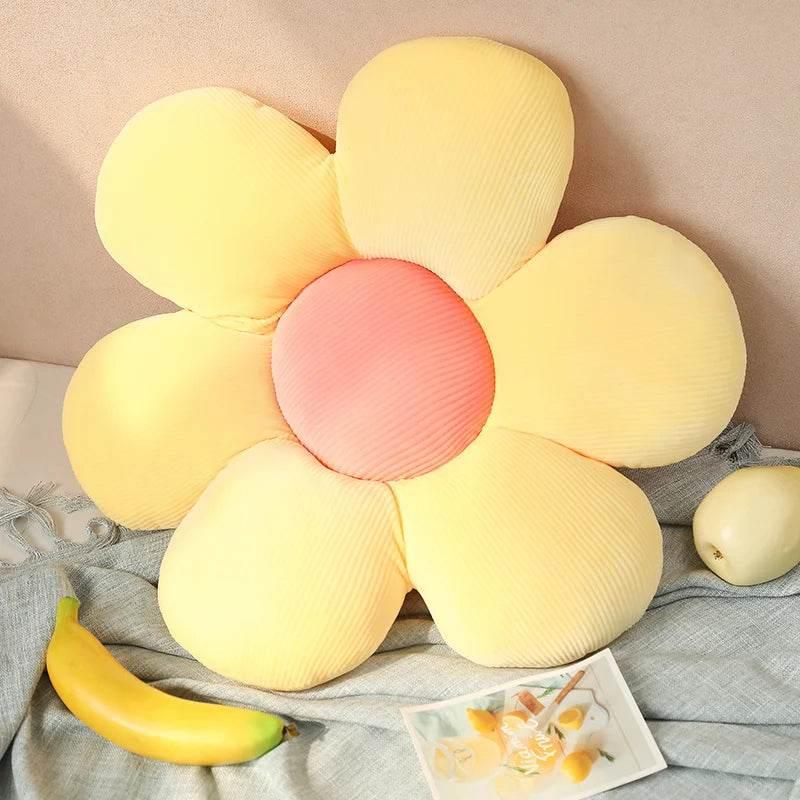 35/45cm Stuffed Six Petal Flower Cushion Sunflower Pillow - Fabs things