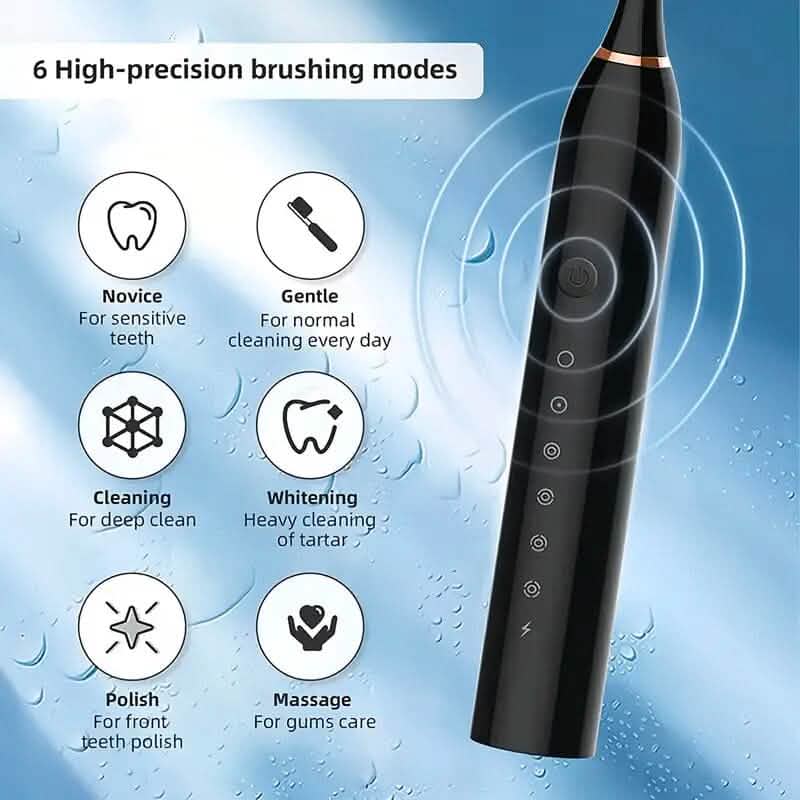 Sonic Electric Toothbrush with 6 Modes and Smart Timer - Fabs things