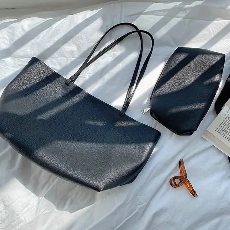 Women's Large Totes PU Leather Shoulder Bag Soft Purse Hobo Handbag Casual Top Handle Bag For Travel Work - Fabs things