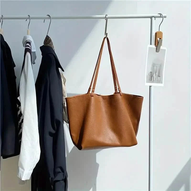 Women's Large Totes PU Leather Shoulder Bag Soft Purse Hobo Handbag Casual Top Handle Bag For Travel Work - Fabs things