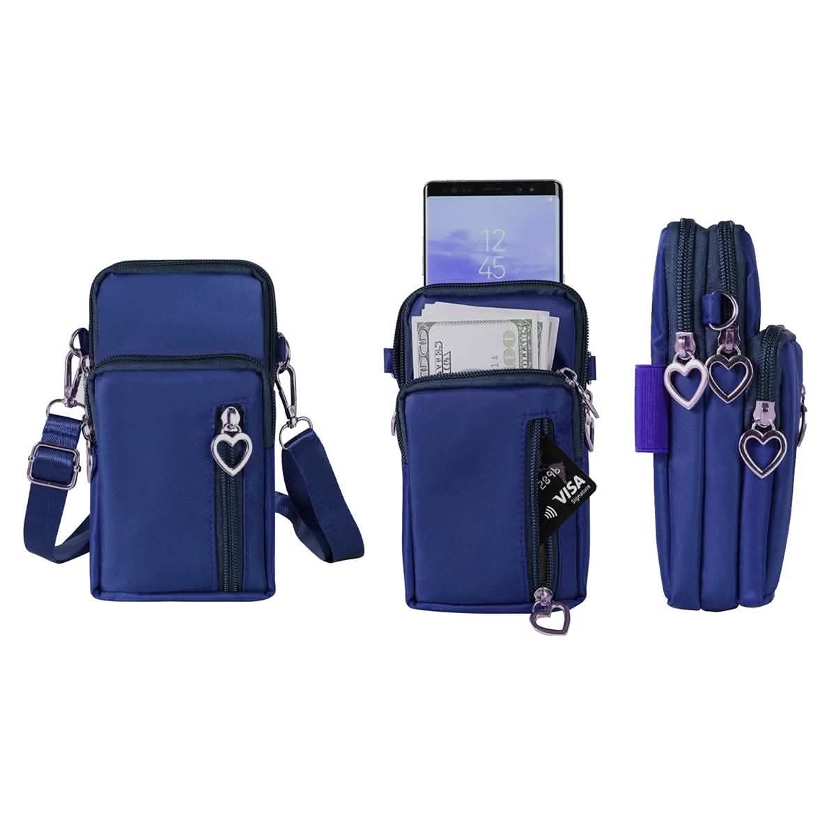 Women's Mini Cross-Body Shoulder Strap Cell Phone Wallet Pouch Bag Purse - Fabs things