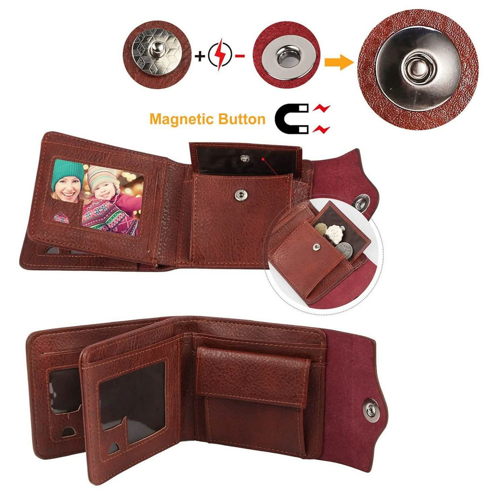 Men's Wallet PU Leather BiFold RFID Blocking Card Holder - Fabs things