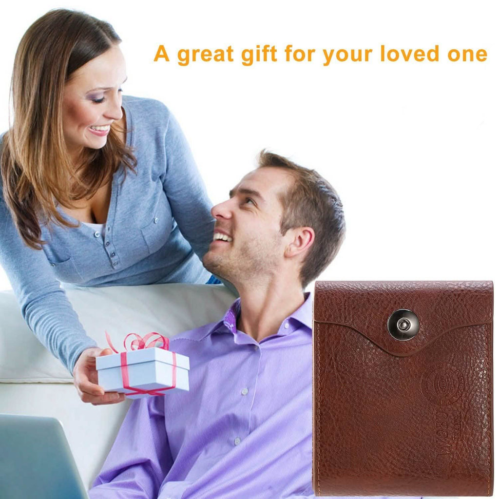 Men's Wallet PU Leather BiFold RFID Blocking Card Holder - Fabs things