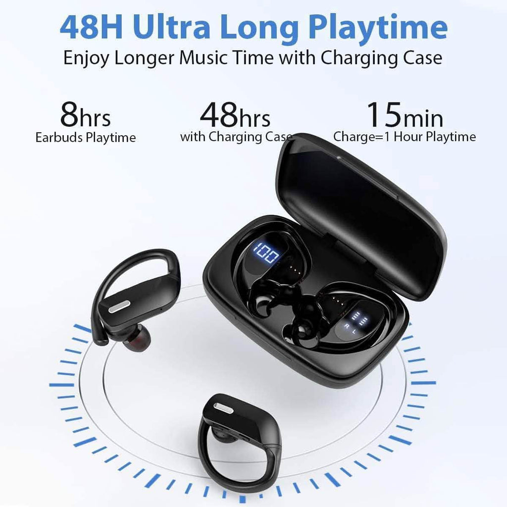 Sports Bluetooth Wireless Earbuds with Microphone - Fabs things