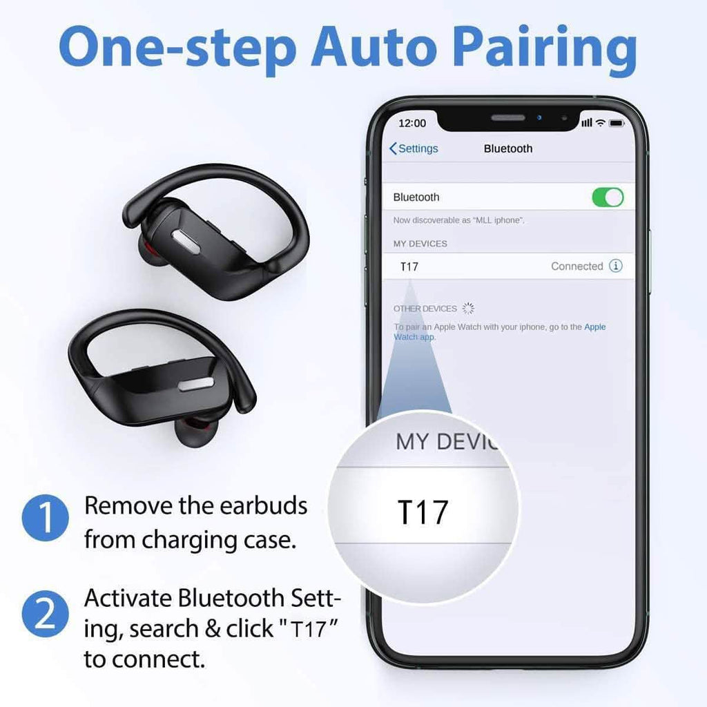 Sports Bluetooth Wireless Earbuds with Microphone - Fabs things