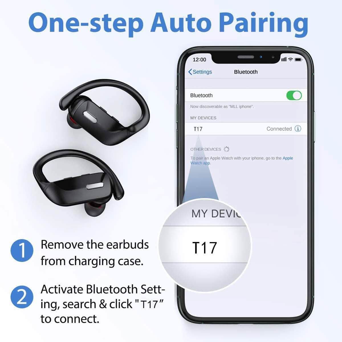Sports Bluetooth Wireless Earbuds with Microphone - Fabs things