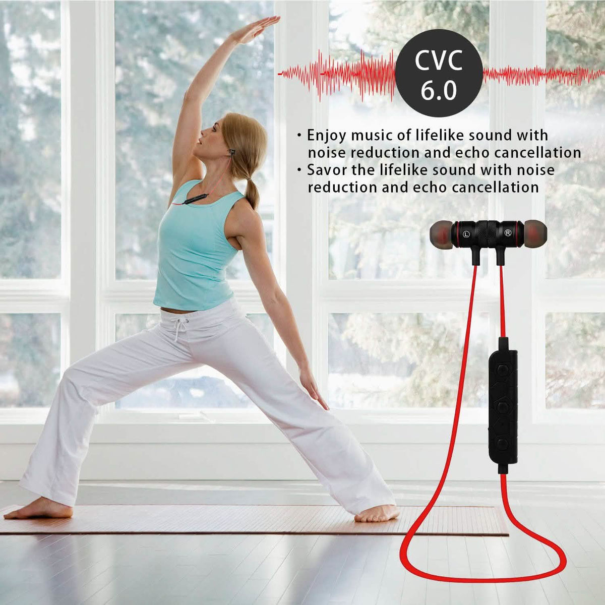 Wireless Smart Sports Stereo Earbuds - Fabs things