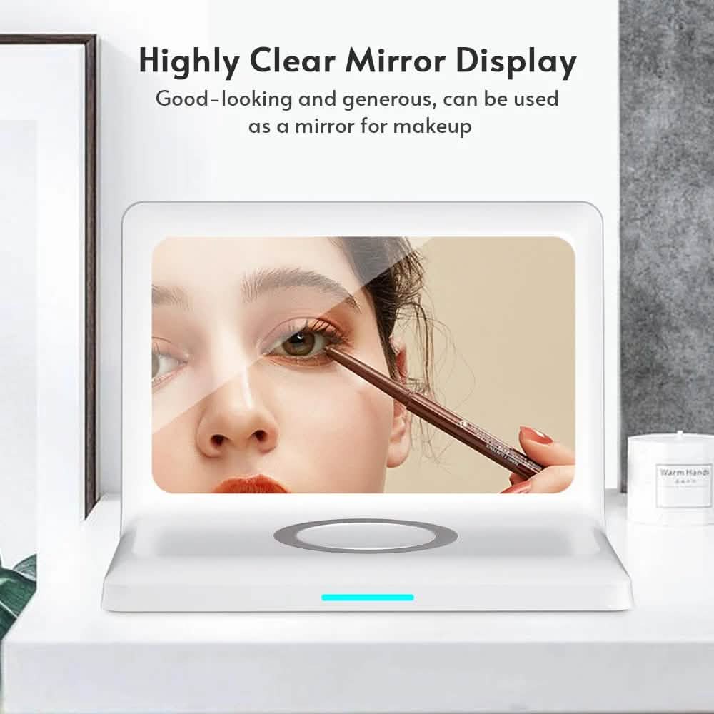Digital Mirror Clock Wireless Charging Alarm Clock - Fabs things