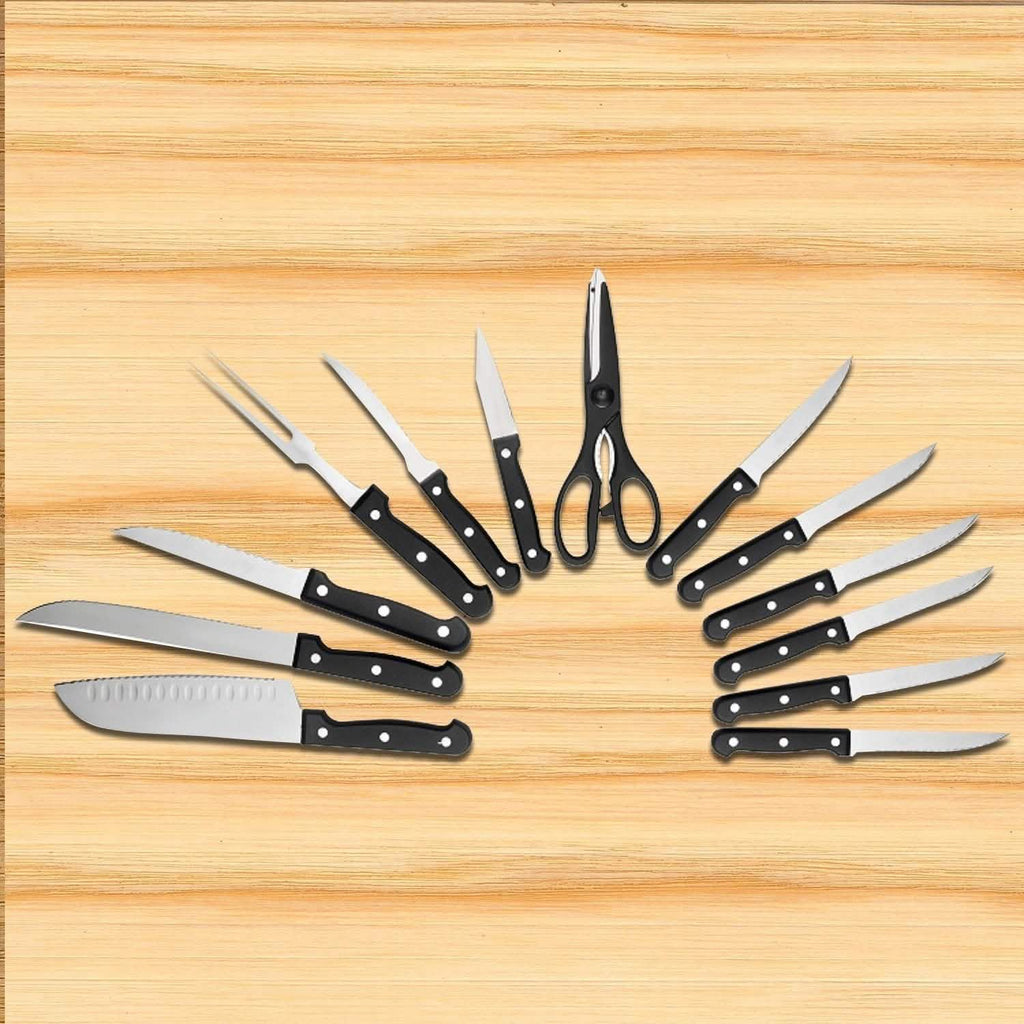 13-Piece: Knife Set Super Sharp Stainless Steel - Fabs things