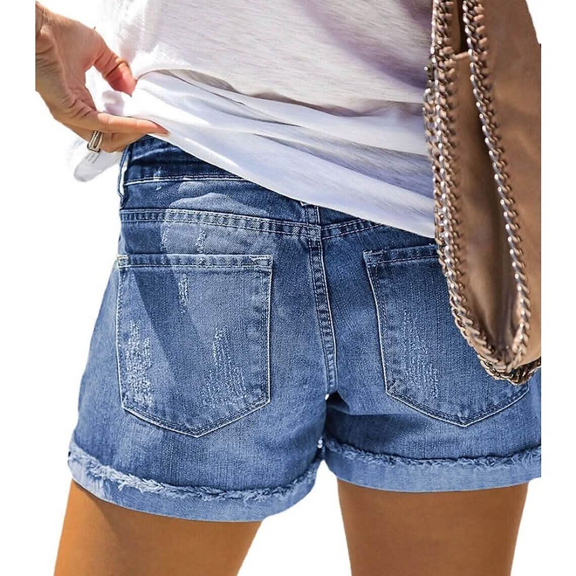 Women's Jeans Shorts Independence Day Denim - Fabs things