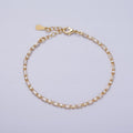 Dainty Gold Filled Tennis Bracelet Emerald Green Mix Baguette Round Clear Pink Green Cubic Zirconia Link Tennis Bracelet Minimalist Jewelry | WA-1824 - WA-1829 Clearance Pricing