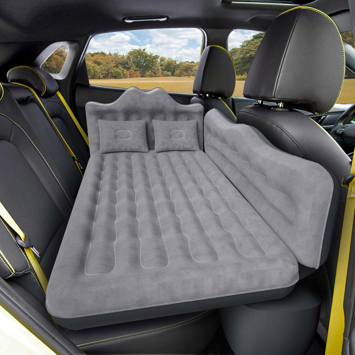 Thicken Backseat SUV/Car/Truck Air Mattress Air Bed Inflatable SUV Truck Mattress -24'' Width/Grey - Fabs things