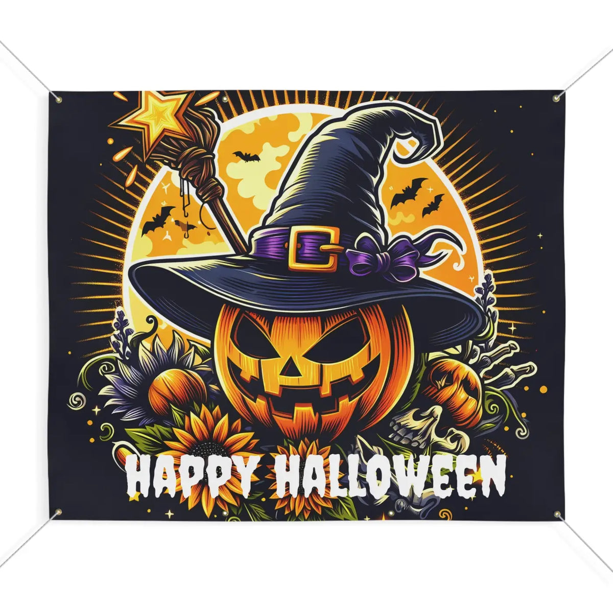 DipaliZ Spooky Matte Vinyl Banner - Halloween Decor - Fabs things