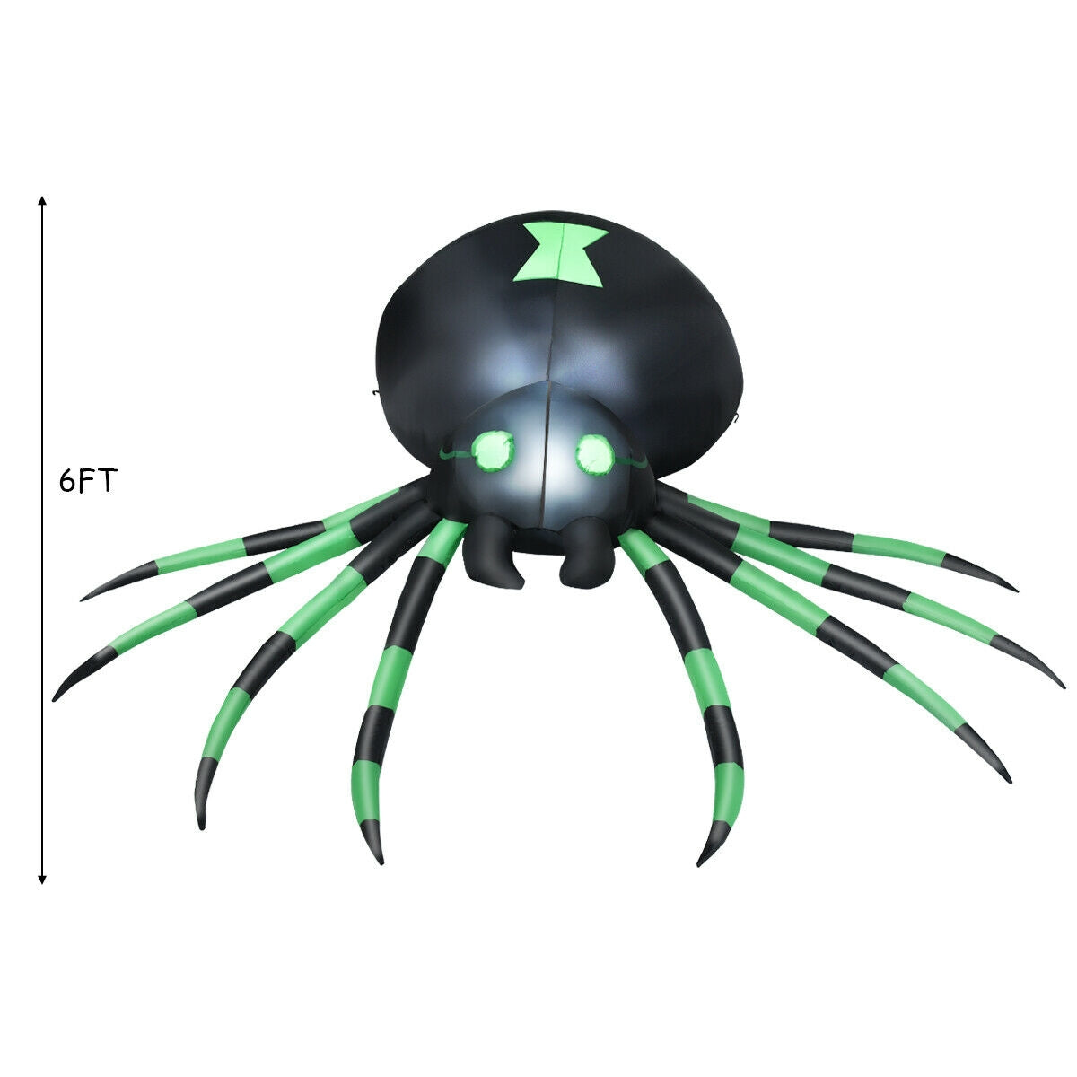 6 Feet Halloween Inflatable Blow-Up Spider - Fabs things