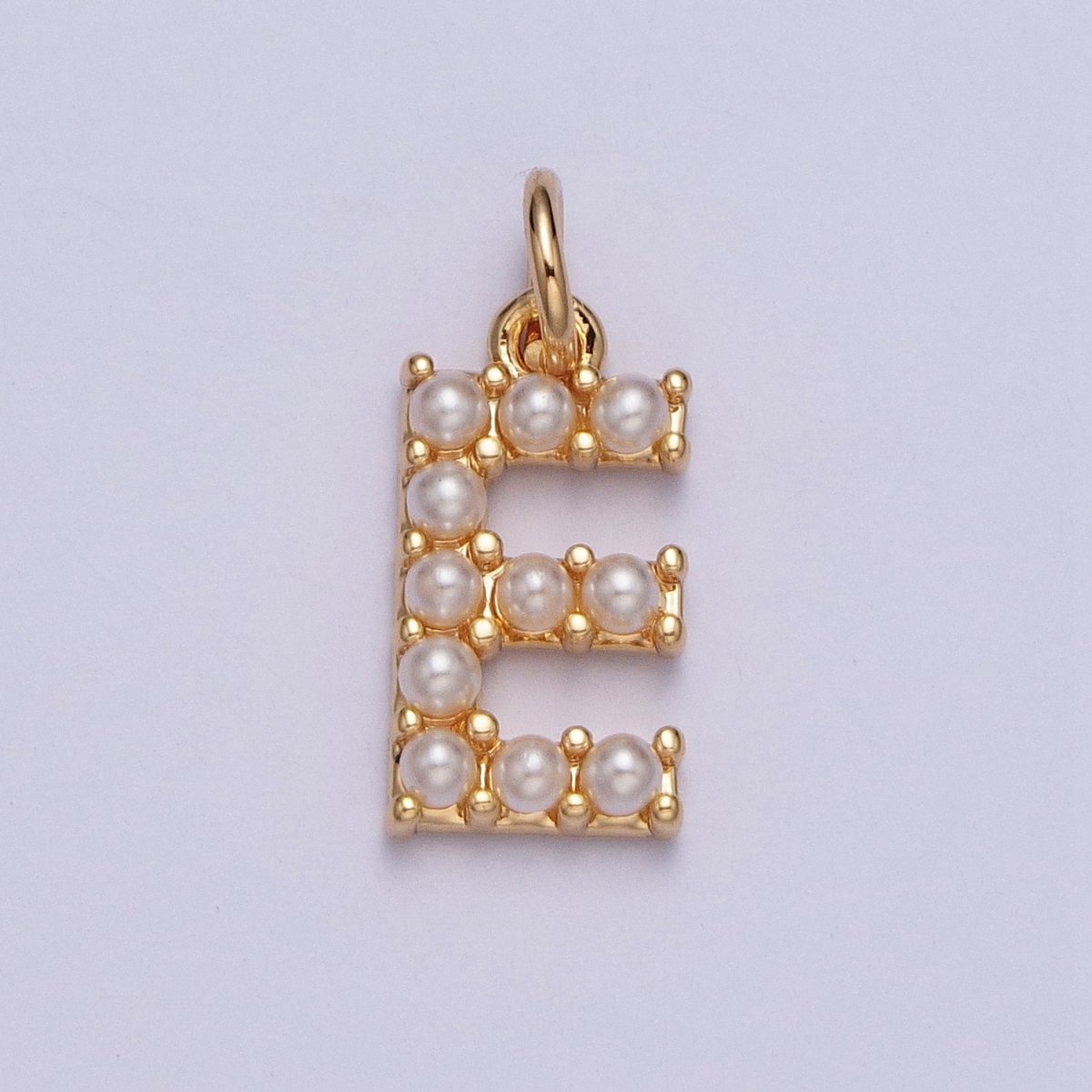 Mini Alphabet Pearl Charm Tiny Pearl Initial Charm 16K Gold Filled Charm for Personalized Jewelry | A-313-A-325 - Fabs things