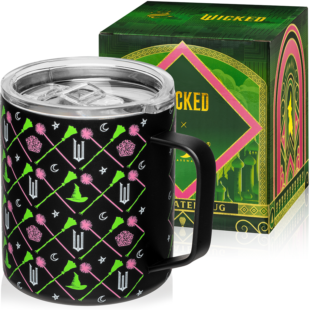 Wicked Black Stainless Steel Camp Mug - 12 oz - Fabs things