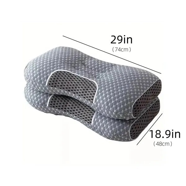 3D Knitted Cotton Massage Pillow – Soft, Breathable Neck Support Cushion - Fabs things