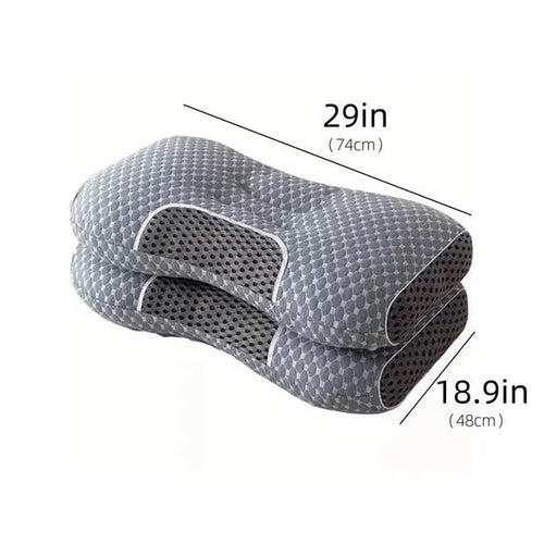 3D Knitted Cotton Massage Pillow – Soft, Breathable Neck Support Cushion - Fabs things