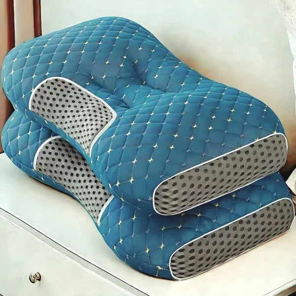 3D Knitted Cotton Massage Pillow – Soft, Breathable Neck Support Cushion - Fabs things