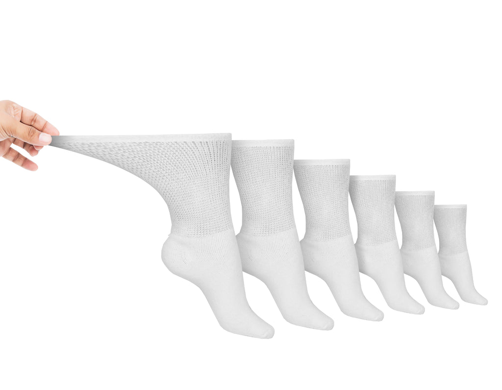 Men's Cotton Diabetic Crew Socks (6 Pair) - Fabs things