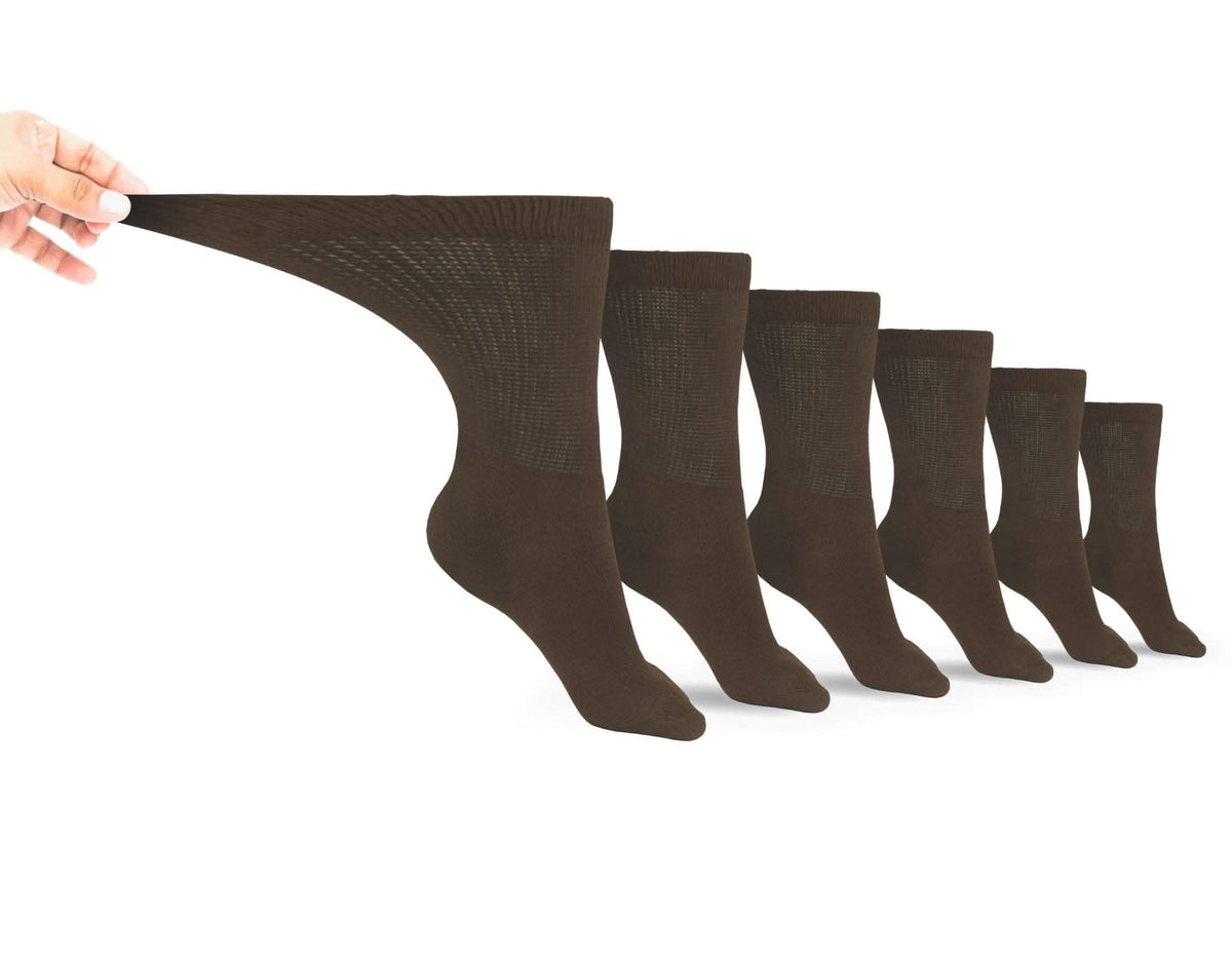 Men's Cotton Diabetic Crew Socks (6 Pair) - Fabs things