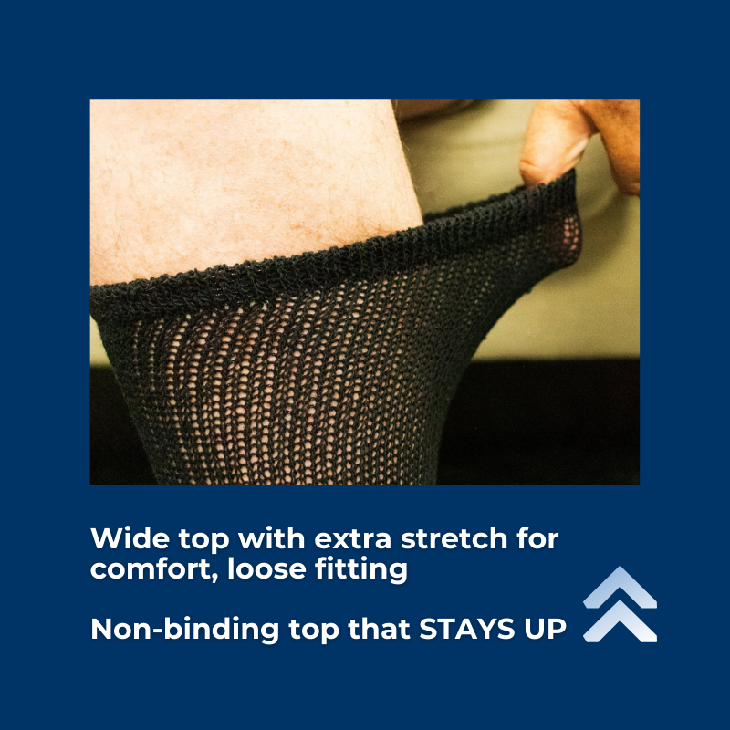 Men's Cotton Diabetic Crew Socks (6 Pair) - Fabs things